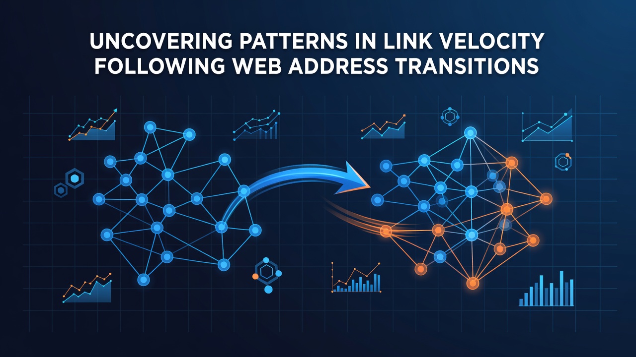 Uncovering Patterns in Link Velocity Following Web Address Transitions